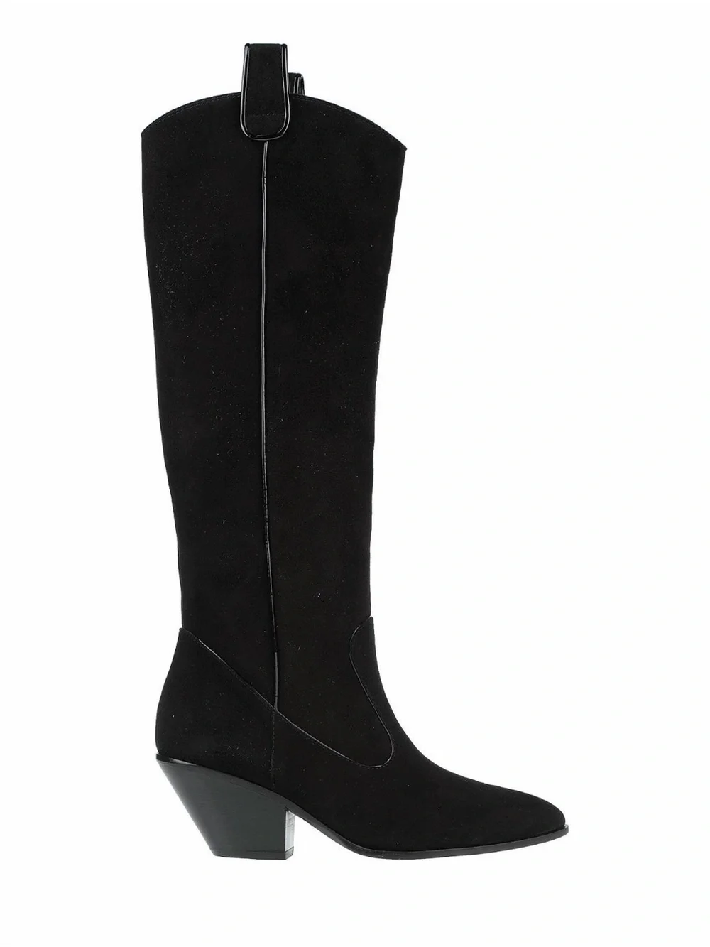 New Giuseppe Zanotti Women's Black Knee-High Suede Western Boots 7